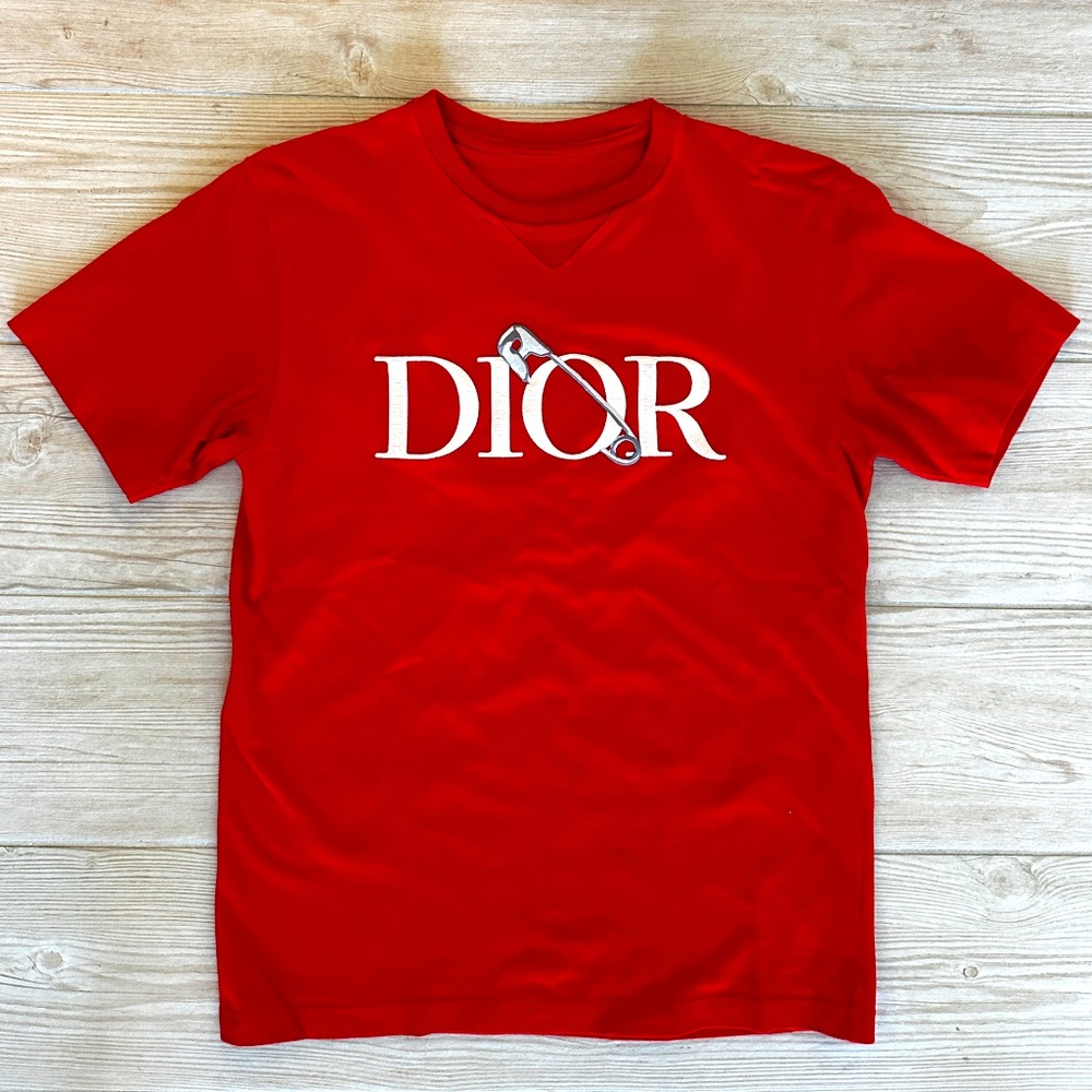 Dior X Judy Blame Safety Pin Men T-Shirt